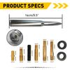 5.5" CNC BULLET ANTENNA SILVER FOR DODGE RAM 1500 2500 3500