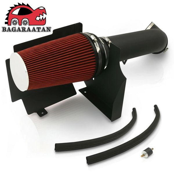 Black Cold Air Intake System Heat Shield + Filter for GMC Silverado 99-06 Chevy