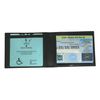 Personalised Disabled Blue Badge Leather Case Holder in Black Engraved Gift