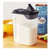 3.5 QT Plastic Food Dispenser Storage Container Snacks Sugar Box Durable Clear