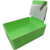 Dental Lab Pan Green 12/Box Quality Color Coded Organization