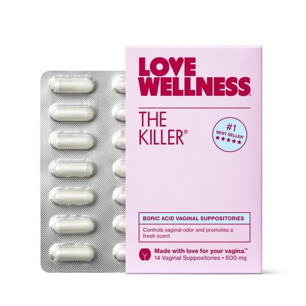 Love Wellness The Killer | Boric Acid Suppositories for Women | Vaginal Suppo...