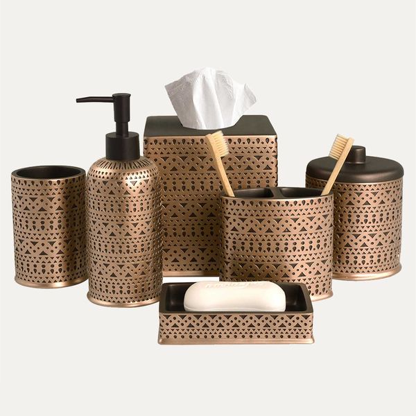 Elegant Bathroom Accessories - Set of 6 - Charliene Collection