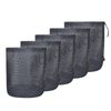 iBasingo Black Drawstring Bags Mesh Bag Nylon Sack