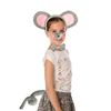Mouse Costume Accessory Set- Mouse Ears Headband Tail Nose and Bow Tie Set…
