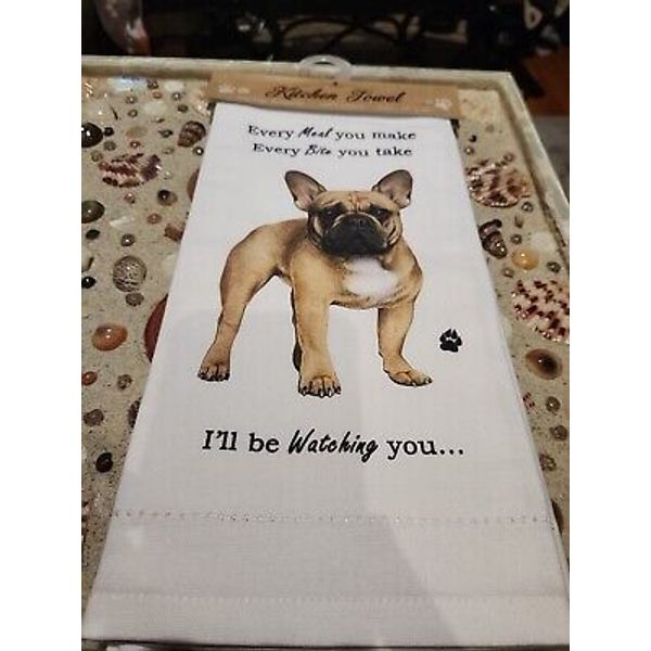 French Bulldog Dog Kitchen Towel. Soft Highly Absorbent Gifts 18"×26"