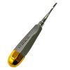 Dental Straight Extraction Elevators Root Tip Elevator Gouge Elevator 3mm + 4mm + 5mm Hollow Handle Elevator - German Stainless CE - Dental Instruments (3mm)