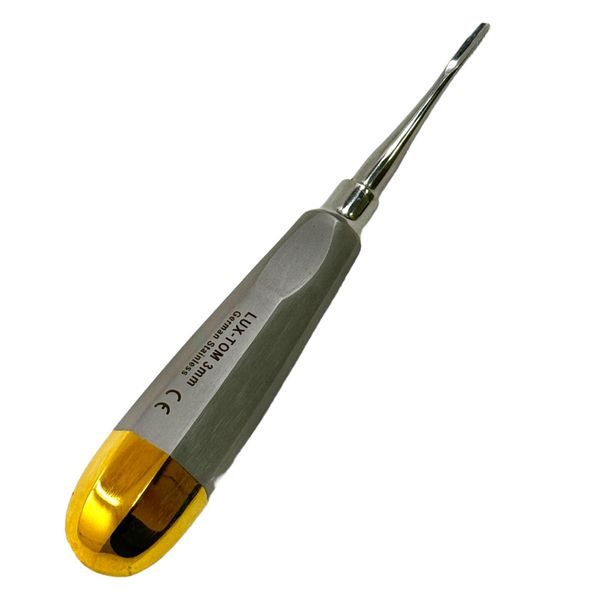 Dental Straight Extraction Elevators Root Tip Elevator Gouge Elevator 3mm + 4mm + 5mm Hollow Handle Elevator - German Stainless CE - Dental Instruments (3mm)
