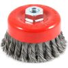 10pc 2-3/4" Twist Knot Wire Wheel Cup Brush 5/8" Arbor Grinder for Angle grinder