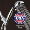 AquaDance 3312 High Pressure 3.5" Chrome Face Hand Shower with 6-Settings