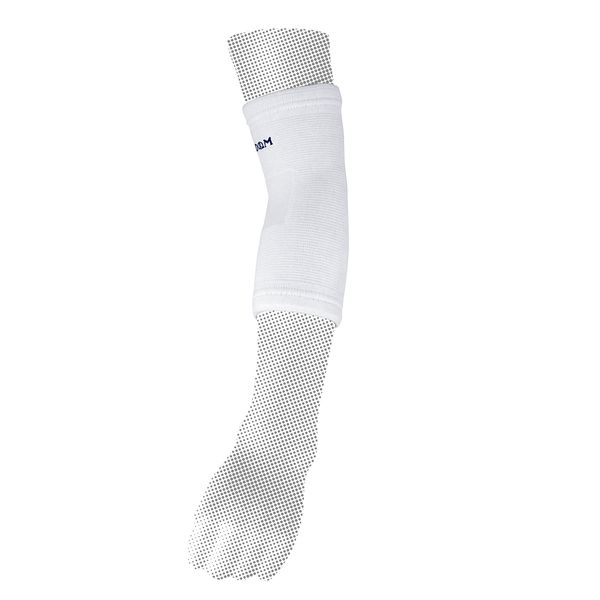 D&M #731WH-M Compression Supporter, For Elbows, White, Medium