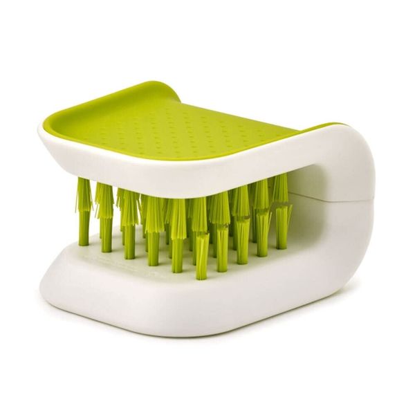 Joseph Joseph BladeBrush Knife and Cutlery Cleaner, brush to clean blades safely, - Green