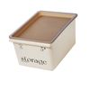 Stackable Plastic Storage Bin with Lid Nestable Container for Closet Bedroom