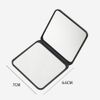 Compact Mirror Black Double Sided Hand Mirror Folding Desktop Cosmetic Mirror Square (Star)
