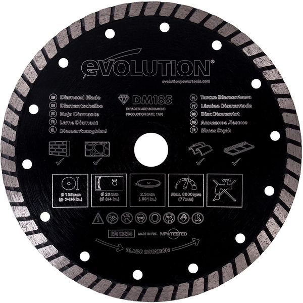 Evolution FURY 7.3 inches (185 mm) Diamond Wheel