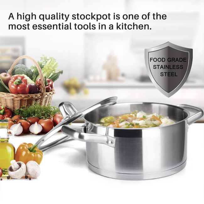 Duxtop Professional Stainless Steel Cookware Induction Ready Impact-bonded  Techn