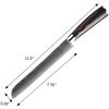8'' Bread Knife Stainless Steel Japanese Damascus Pattern Kitchen Cake Cutter