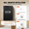 Single Door 3.5 cu.ft Safe Box with Key Lock & Password LED Light Black