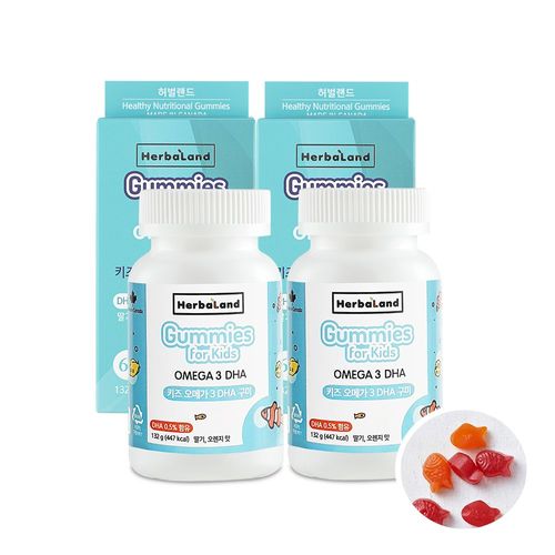 Herbaland Kids Omega 3 DHA Gummy Jelly 2 bottles/ Canada’s leading brand
