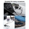 Multi Charging Cable Retractable 5in1 Retractable USB C Cable 100W USB A/C to US