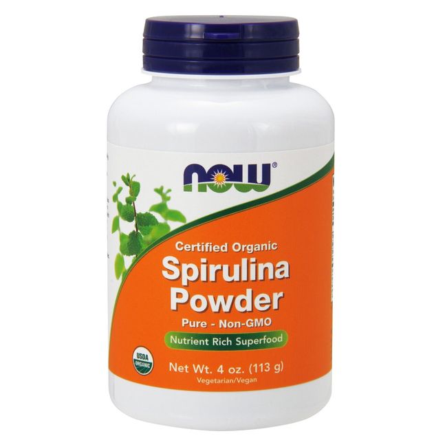 NOW Foods Spirulina Powder, Organic, 4 oz.