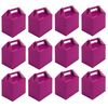 VALUE PACK 12 x Purple Paper Lunch Box Going Home Present Picnic Boxes