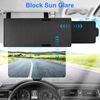 Adjustable Car Sun Visor with PC Lens and Side Sunshade Extender Anti-Glare