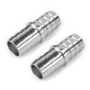 CNRAQR 3/4" Hose Barb Splice Coupler Repair Fitting Aluminum Adapter 2Pcs