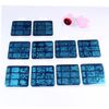 FingerAngel 10Pcs Nail Stamping Plates + 1 Stamper + 1 Scraper White Plastic Backcover Nail Art Stamp Stamping Template Image Plate Nail Art Stamper Scraper Nails Tool