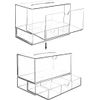 Clear Acrylic Countertop Cosmetic Organizer with Pull Out Makeup Storage Drawer