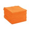 Dri Professional Extra-Thick Microfiber Cleaning Cloth 12 Pack Orange (16IN x 16IN, 300GSM, Commercial Grade All-Purpose Microfiber Highly Absorbent, LINT-Free, Streak-Free Cleaning Towels)