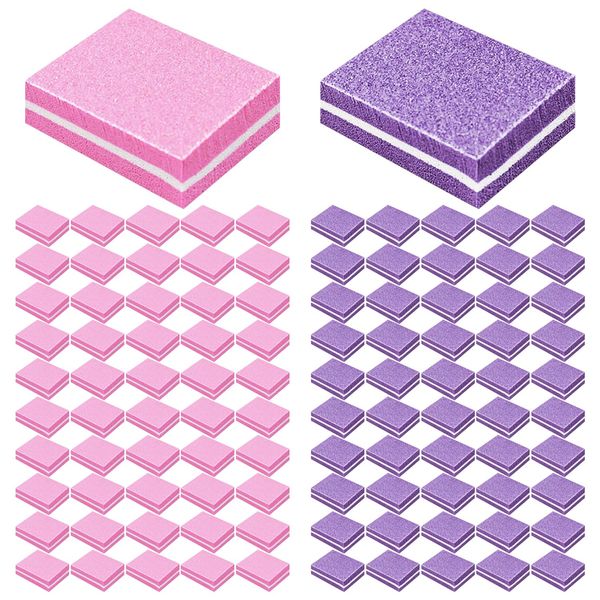 100 Pieces Square Nail Files, Nail Polishing Tools, Mini Manicure Tools, Manicure Accessories, Nail Polishing Tools