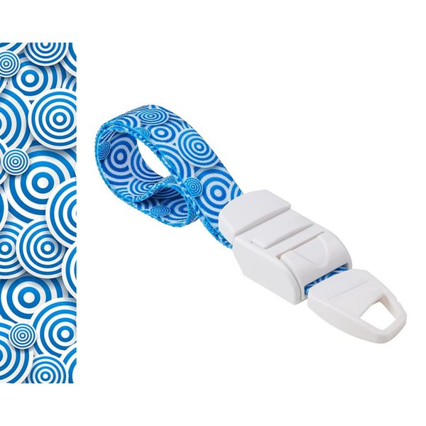 ROLSELEY Medical Tourniquet with WHITE & BLUE CIRCLES Pattern with ABS Plastic Buckle Latex Free Elastic Band Perfect for Doctors, Nurses, Students and Paramedics