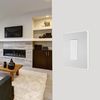 BG Electrical Secondary/Slave Single Touch Dimmer Light Switch, 2 Way, Screwless Front Plate, Evolve, Brushed Steel, PCDBSTDS1W