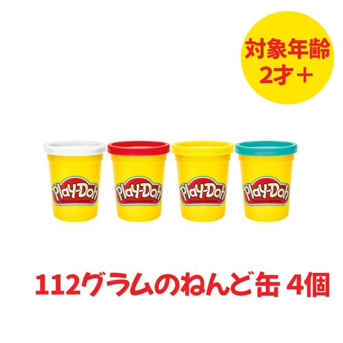 Play-Doh Play-Doh 4 Colors Colorful Komgi Noodles Single Tin Set of 4 112g for Kids Ages 2+ Great for Arts, Crafts, Crafts, and Party Favors - B6508 Authentic