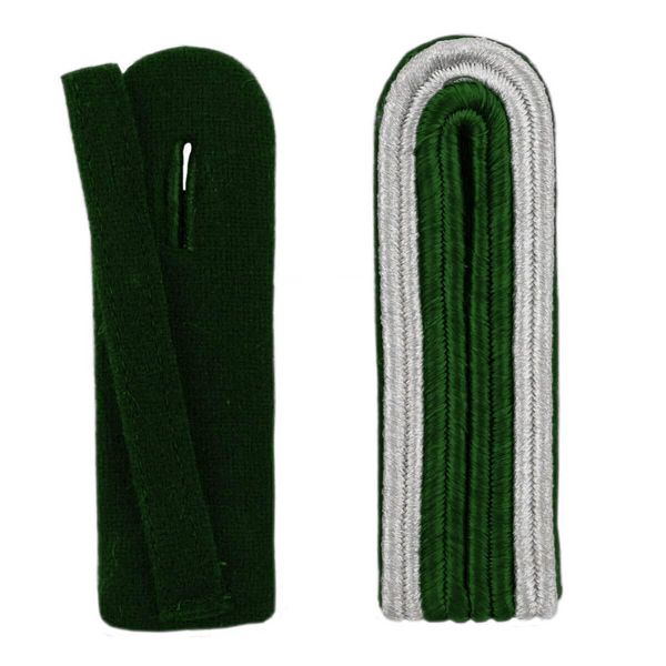 Deitert Schulterstücke mit Aussensoutache silber schwarz