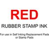 2 oz RED Trodat Rubber Stamp Refill Ink for Self Inking Stamps/Stamp Pads