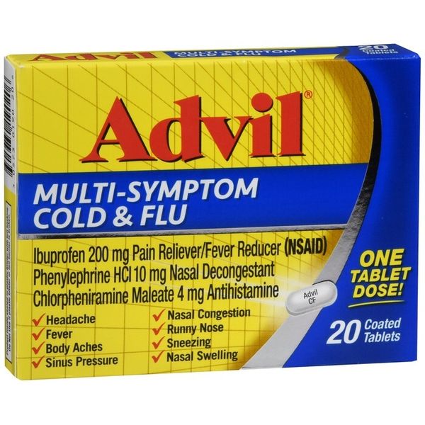 ADVIL MULTI-SYMPTOM COLD&FLU TAB 20CT