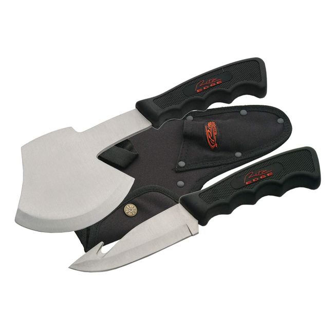 Rite Edge Szco Supplies Gut Hook and Hatchet Combination Hunting/Survival Knife Set