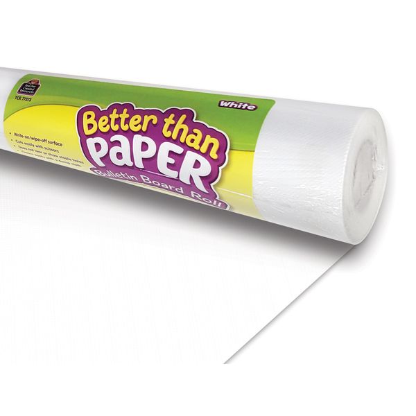 Teacher Created Resources Better Than Paper Bulletin Board Roll, White - 77373