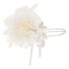 Coucoland Feather Headband 1920s Headpiece Vintage 1920s Flapper Headband Feather Crystal Headband Great Gatsby Costume Accessories Roaring 20's Accessories (White)(Size: One Size)