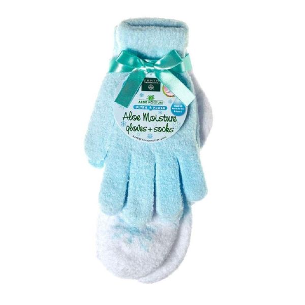 Earth Therapeutics Aloe Moisture Gloves & Socks Set - Blue