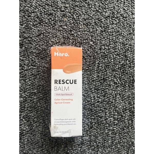Hero Cosmetic Rescue Balm Dark Spot Retouch Color Corrector Orange Apricot Cream