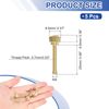 sourcing map 5Pcs Brass Knurled Thumb Screws, M4x25mm Shoulder Bolts Stepped Grip Knobs Fasteners Solid Brass Diamond Knurled Thumb Screws Knobs for Electronic, Mechanical