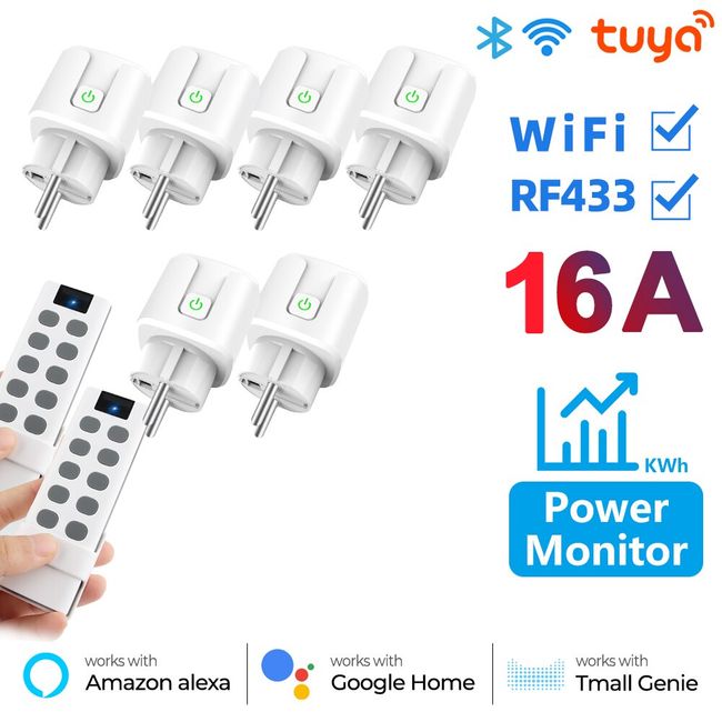 16A Smart-Socket Outlet Smart swith Wifi Tuya-App Wireless-Plug Google Home  for air-conditioner