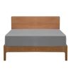 Ev Dekor Single Fitted Sheet Soft 100% Microfiber 30cm Deep Pocket Bed Sheets - Grey (90 X 190) Cm