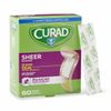 CURAD Sheer Adhesive Bandage, 3/4" x 3", Box
