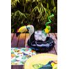 Folat 20728 Inflatable Floating Toucan Cup Holder Multi Colors, Black