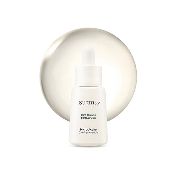 【su:m37°/スム37°公式】マイクロアクティブカミングアンプル 15ml Micro-Active Calming Ampoule 15ml 韓国コスメ 韓国スキンケア 美容液 乾燥肌 敏感肌 低刺激 すっぴんケア 保湿ケア 水分ケア 土台ケア スキンケア 肌キメ 弾力 輝く 自然光 低刺激