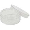 ToolUSA (2 Pack) 8 Piece Round Clear Plastic Gem Jars | 1.25" x 0.5" (3.2 cm x 1.3 cm) | Stackable Design | Multipurpose Storage